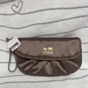 Coach Amanda Satin Large Wristlet